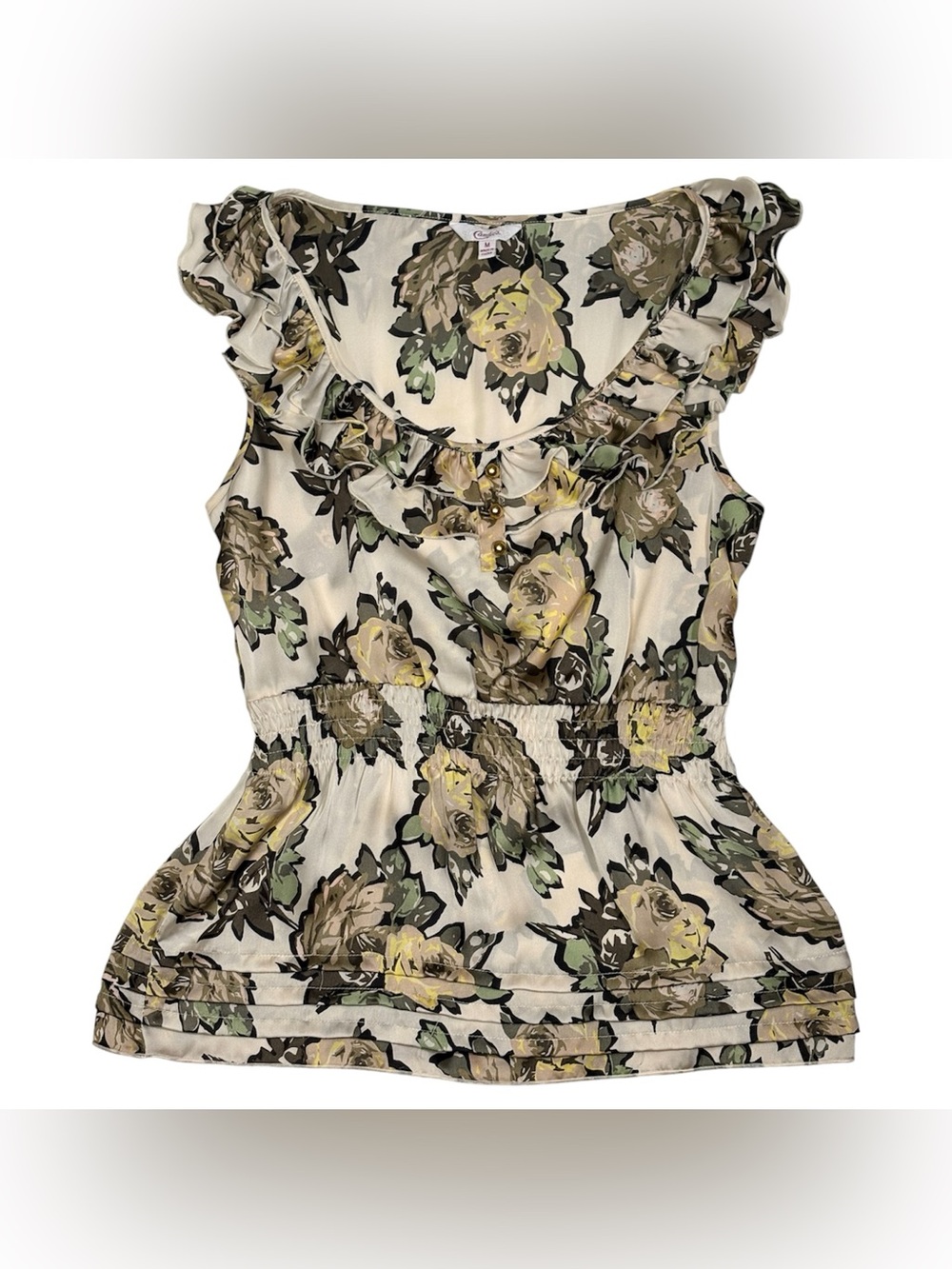 Candie’s Floral Ruffle Top - Picture 4 of 7